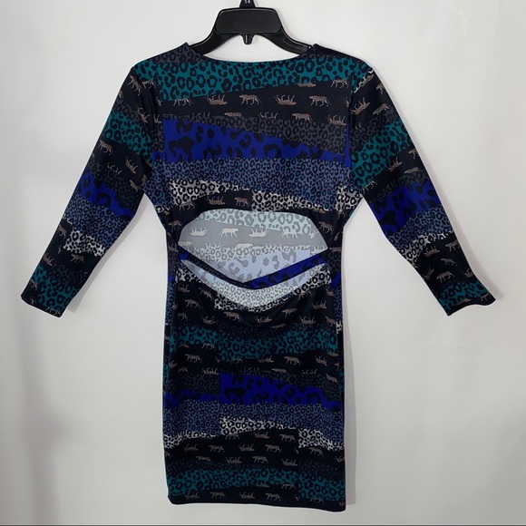 NWT VS  Sport Dress Leopard Open Back Dress M - Picture 10 of 13